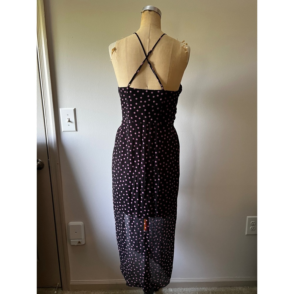 The Kooples Paris Silk Polka Dot Midi Romantic Whimsical Dress Fits US 6-8 - Picture 3 of 5